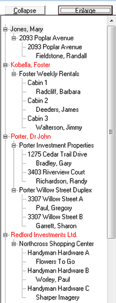 Tenant File Tree Menu