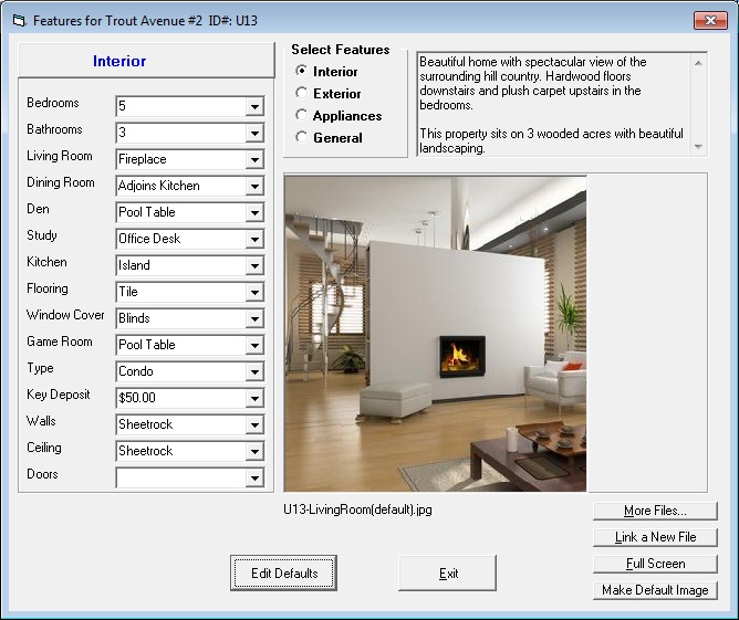 Tenant File Features